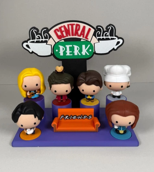 Display Stand for Mini Character Figures — Figures Not Included