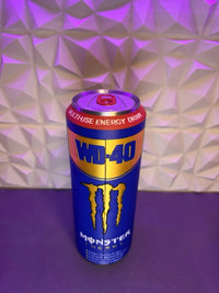 Giant WD-40 x Monster Energy Collectible Can — Magnetic Display Case