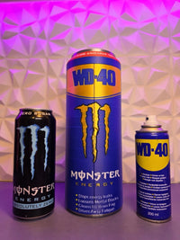 Giant WD-40 x Monster Energy Collectible Can — Magnetic Display Case