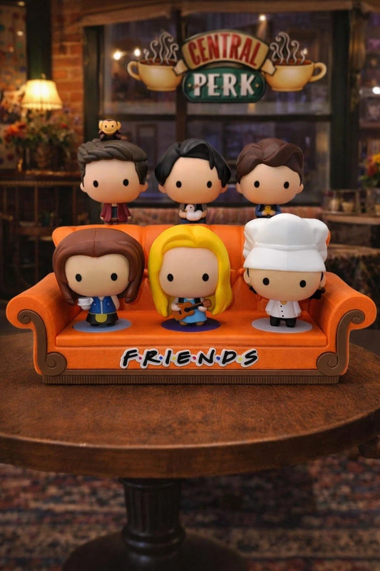 Sofa Display Stand for Mini Character Figures — Doll Furniture (Figures Not Included)